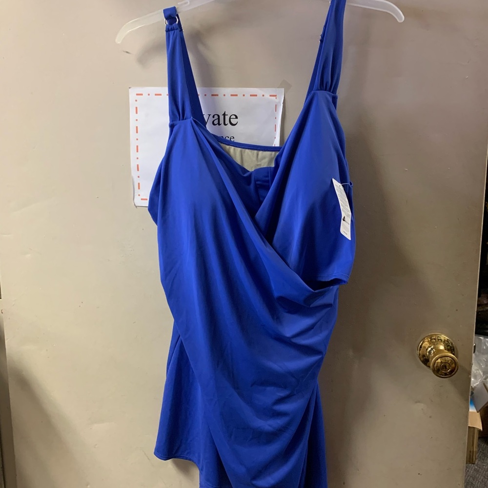 IsaacMizrahiLive plus size, Bridgehampton swim dress